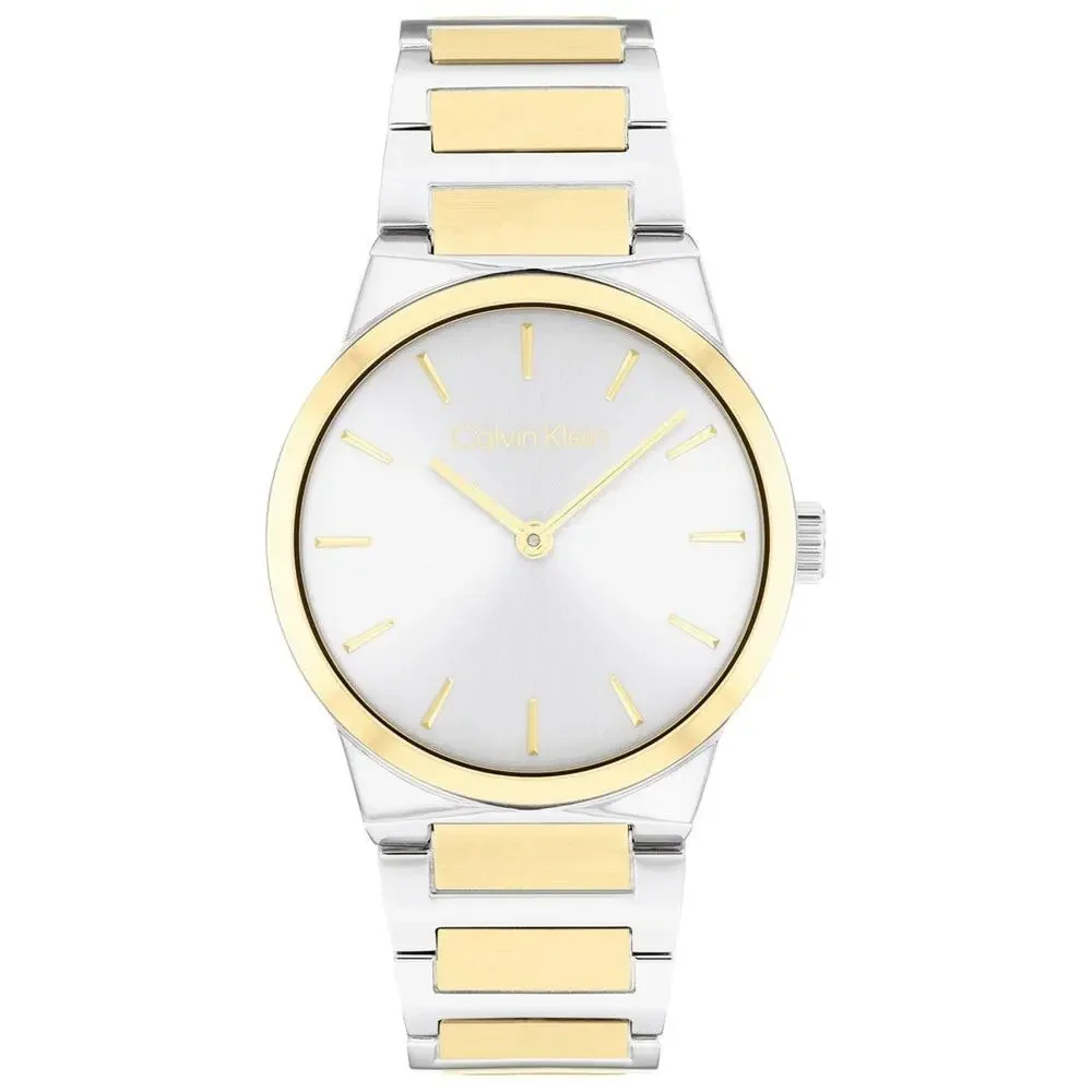 Calvin Klein Womens Watch CK Linear Two Tone 32mm